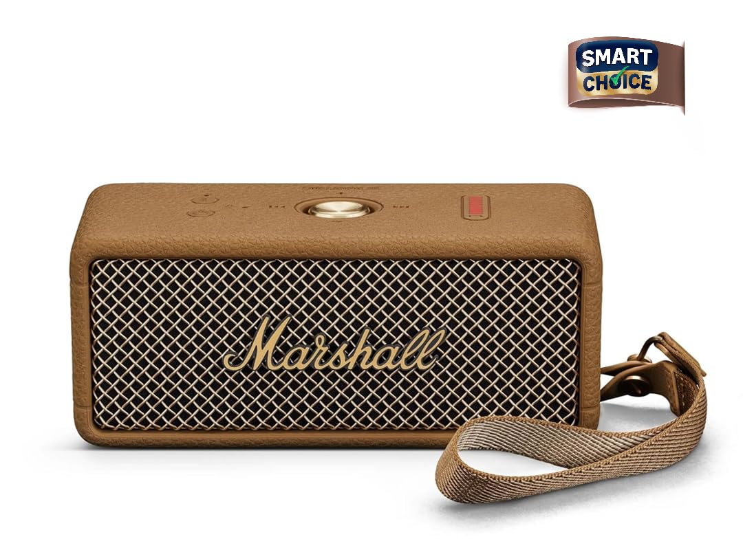 Marshall Smartchoice Emberton III Compact Portable Bluetooth Speaker (Brown)