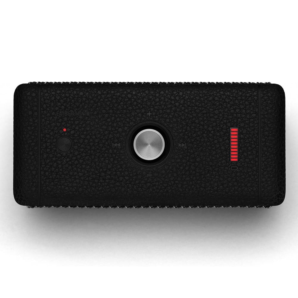 Marshall Smartchoice Emberton III Compact Portable Bluetooth Speaker (Black & Silver)