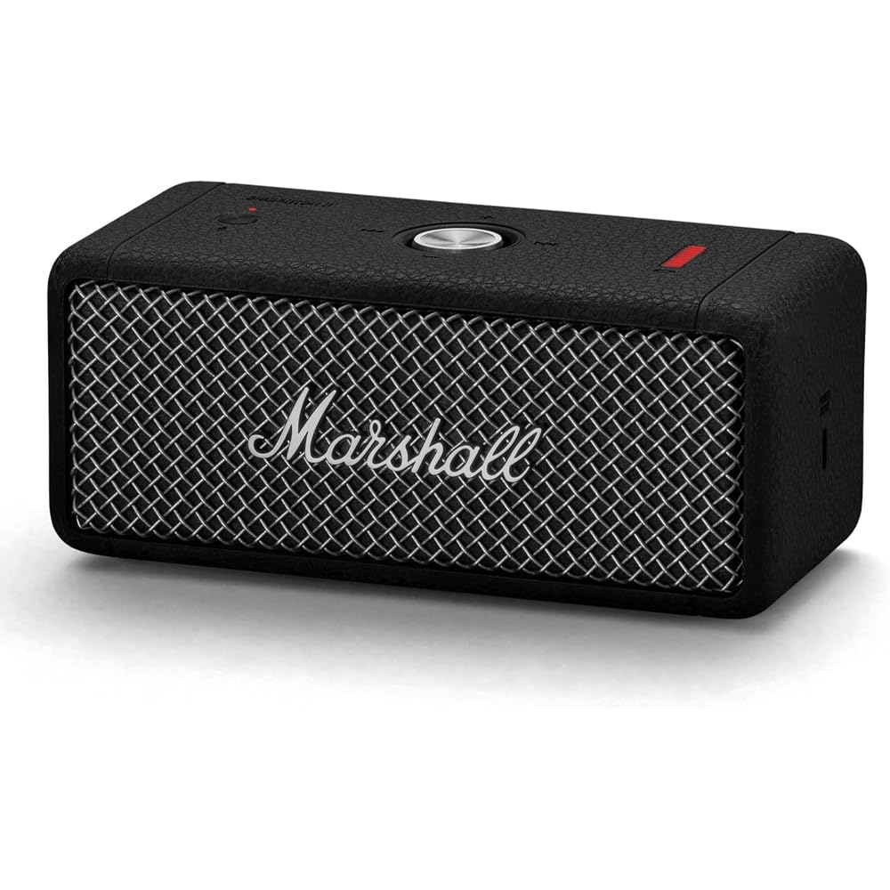 Marshall Smartchoice Emberton III Compact Portable Bluetooth Speaker (Black & Silver)