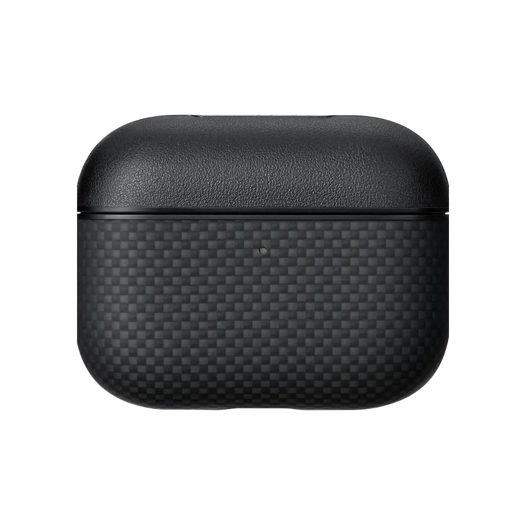 Aramid Fiber Case for AirPods Pro 3 - 1500D Black/Grey (Plain)