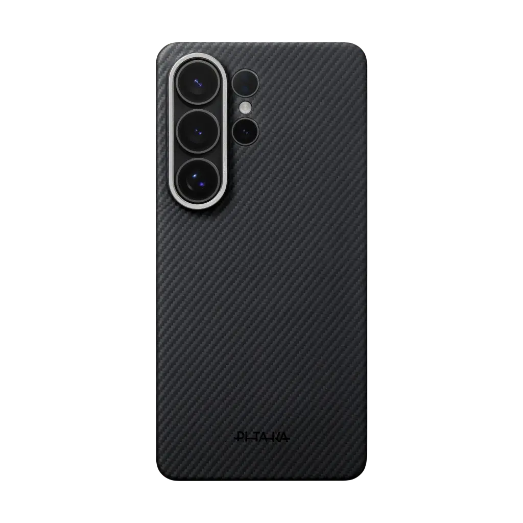 Samsung Galaxy S26 Ultra Edge Case 600D Black/Grey (Twill) (Aaron Button)