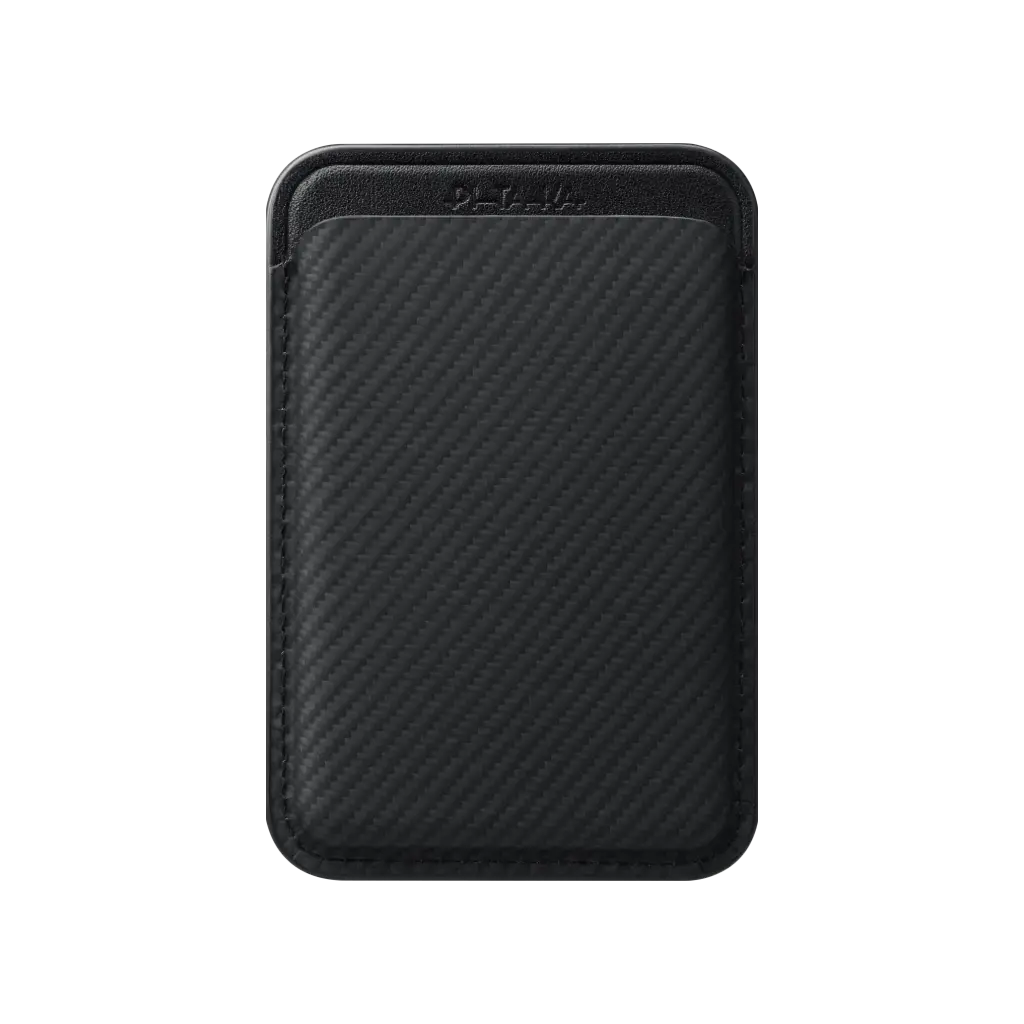 Magnetic Woven Wallet - Black/Grey (Twill)